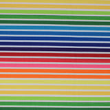 Square swatch remix fabric (ombre rainbow stripes separated with white stripes)