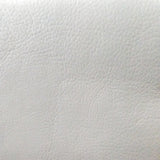 Swatch of Bomber faux leather in Stone (pale grey)