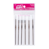 Pack of 6 fine crochet hooks in various sizes