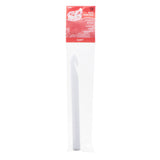 Bulky plastic crochet hook in package size 8.0