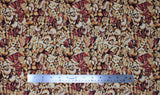Flat swatch Cashews fabric (mixed nuts realistic look fabric)
