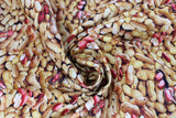 Swirled swatch Peanuts fabric (realistic look peanuts in and out of shell)