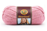 Ball of Lion Brand Heartland in colourway Denali (light pink)