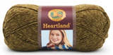 Ball of Lion Brand Heartland in colourway Joshua Tree (heathered olive green)
