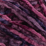 Burgundy (burgundy, indigo, dark purple) swatch of Bernat Crushed Velvet