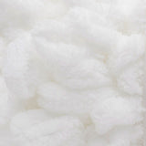 White swatch of Bernat Alize Blanket EZ looped yarn