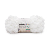 A ball of Bernat Alize Blanket EZ in colourway White