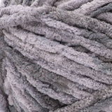 Ashen titanium (pale medium grey) swatch of Bernat Blanket