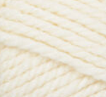 Swatch of Bernat Softee Chunky yarn in shade natural (off white)