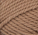 Swatch of Bernat Softee Chunky yarn in shade soft taupe