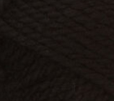 Swatch of Bernat Softee Chunky yarn in shade black