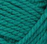 Swatch of Bernat Softee Chunky yarn in shade emerald