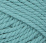 Swatch of Bernat Softee Chunky yarn in shade seagreen