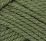 Swatch of Bernat Softee Chunky yarn in shade forest (pale medium green)