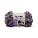 Bernat Velvet Plus yarn ball in quail (pale medium purple)