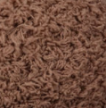 Swatch of Bernat Pipsqueak bulky snuggly texture yarn in shade chocolate (brown)
