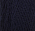 Swatch of Bernat Super Value yarn in shade navy