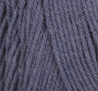 Swatch of Bernat Super Value yarn in shade steel blue heather (pale medium blue with heathered effect)