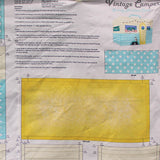 Square swatch Vintage Camper Sewing Machine Cover Panel