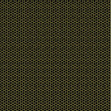Honeycomb fabric swatch (black fabric with small gold/yellow honeycomb pattern allover)