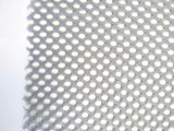Grey swatch of big mesh fabric
