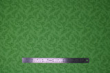 Flat swatch green leaf fabric (medium green fabric with pale green small tossed leafy greenery allover)