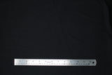 Flat swatch black linen fabric
