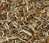Square swatch fabric from Naturescapes collection in brown straw (brown/beige straw chips)