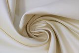 Swirled swatch snow white satin fabric