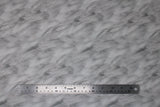 Flat swatch feathers fabric (off white/grey look feathers collaged allover)