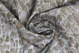 Swirled swatch flagstone fabric (white fabric with small and medium collages grey rocks allover)