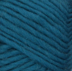Pacific Teal swatch of Patons Classic Wool Roving