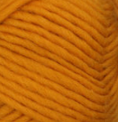 Yellow (amber) swatch of Patons Classic Wool Roving