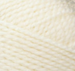 Swatch of Shetland Chunky yarn in shade aran (off white)