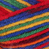Rainbow Variegate (bright yellow, blue, red, green, orange) swatch of Patons Canadiana (Variegates)