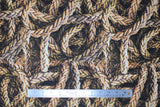 Flat swatch cream fabric (thick cream coloured rope layered collage)