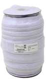 25m spool of 1" (25mm) wide elastic in white