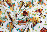 Owl Arabesque - 45" - 100% Cotton