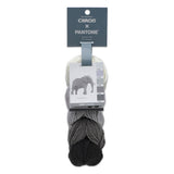 Caron X Pantone (5x20g) balls in colourway Elephant Grey (white, light grey to black ombre)