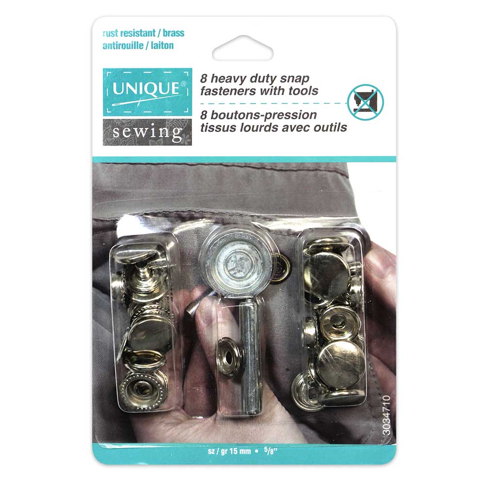 15mm Heavy Duty Snap Kit with Tool (8ct)