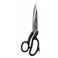 Left handed dressmaking scissors (size 8")