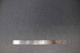 Flat swatch Tricot Lycra solid fabric in medium grey
