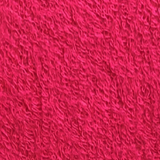 Swatch of terry towel fabric in colour Fuchsia