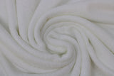 Swirled swatch white heavy bamboo towel fabric
