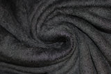 Swirled swatch black heavy bamboo towel fabric
