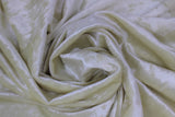 Swirled swatch crushed velvet in ivory