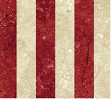Square swatch Oh Canada collection fabric (light beige/grey fabric with thick red vertical stripes)