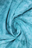 Swirled swatch marble printed flannel in turquoise