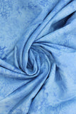 Swirled swatch marble printed cotton in light blue