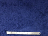 Flat swatch navy fluffy fabric